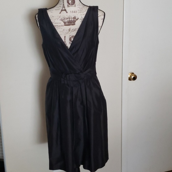 WHBM Black vneck dress - Picture 1 of 4